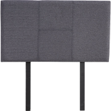 darrahopens Furniture > Bedroom Linen Fabric Single Bed Headboard Bedhead - Grey