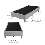 Darrahopens Furniture > Bedroom Metal Bed Frame Mattress Foundation Blue – King
