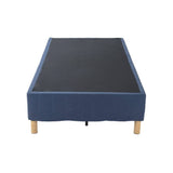 Darrahopens Furniture > Bedroom Metal Bed Frame Mattress Foundation Blue – King
