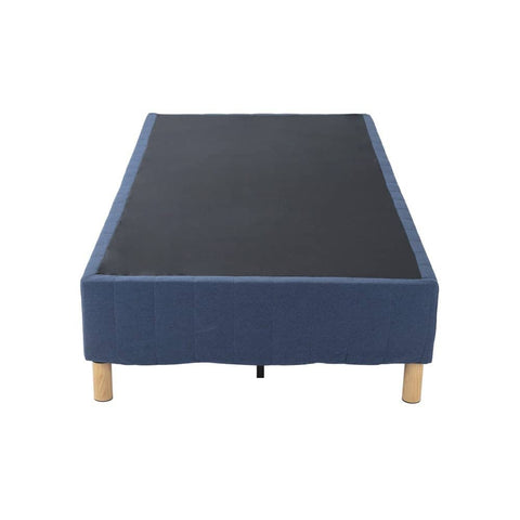 Darrahopens Furniture > Bedroom Metal Bed Frame Mattress Foundation Blue – Single