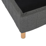 Darrahopens Furniture > Bedroom Metal Bedframe Mattress Foundation (Dark Grey) – Double