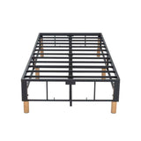 Darrahopens Furniture > Bedroom Metal Bedframe Mattress Foundation (Dark Grey) – Double