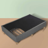 Darrahopens Furniture > Bedroom Metal Bedframe Mattress Foundation (Dark Grey) – King