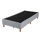 Darrahopens Furniture > Bedroom Metal Bedframe Mattress Foundation (Light Grey) – Double