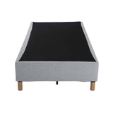 Darrahopens Furniture > Bedroom Metal Bedframe Mattress Foundation (Light Grey) – Double