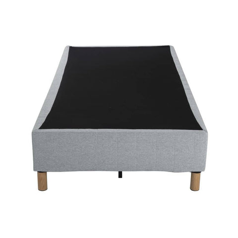 Darrahopens Furniture > Bedroom Metal Bedframe Mattress Foundation (Light Grey) – Double
