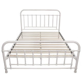 Darrahopens Furniture > Bedroom Metallica Queen Bed Size Metal Frame Platform Mattress Base - White