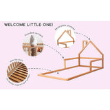 Darrahopens Furniture > Bedroom Montessori Wood Floor Bed House Frame for Kids and Toddlers