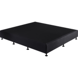 darrahopens Furniture > Bedroom Palermo King Ensemble Bed Base Midnight Black Linen Fabric