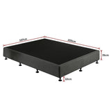 darrahopens Furniture > Bedroom Palermo King Single Ensemble Bed Base Platinum Graphite Linen Fabric