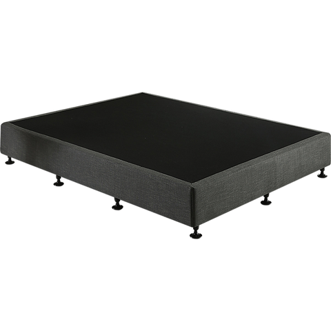 darrahopens Furniture > Bedroom Palermo King Single Ensemble Bed Base Platinum Graphite Linen Fabric