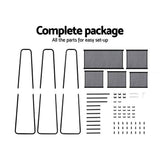 darrahopens Furniture > Bedroom Portable Clothes Rack Garment Hanging Stand Closet Storage Organiser Shelf Home