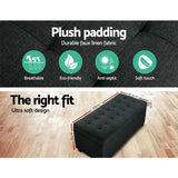 darrahopens Furniture > Bedroom Premium Storage Ottoman - Charcoal