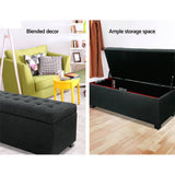 darrahopens Furniture > Bedroom Premium Storage Ottoman - Charcoal