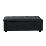 darrahopens Furniture > Bedroom Premium Storage Ottoman - Charcoal