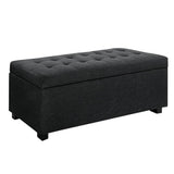 darrahopens Furniture > Bedroom Premium Storage Ottoman - Charcoal