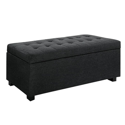 darrahopens Furniture > Bedroom Premium Storage Ottoman - Charcoal