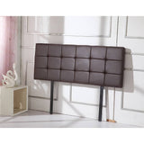 darrahopens Furniture > Bedroom PU Leather Double Bed Deluxe Headboard Bedhead - Brown