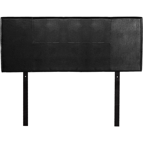 darrahopens Furniture > Bedroom PU Leather Double Bed Headboard Bedhead - Black