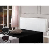 darrahopens Furniture > Bedroom PU Leather Double Bed Headboard Bedhead - White