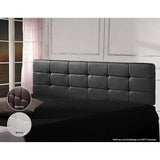 darrahopens Furniture > Bedroom PU Leather King Bed Deluxe Headboard Bedhead - Black