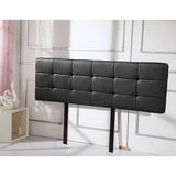 darrahopens Furniture > Bedroom PU Leather King Bed Deluxe Headboard Bedhead - Black