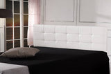 darrahopens Furniture > Bedroom PU Leather King Bed Deluxe Headboard Bedhead - White
