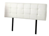 darrahopens Furniture > Bedroom PU Leather King Bed Deluxe Headboard Bedhead - White