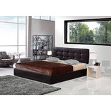 darrahopens Furniture > Bedroom PU Leather King Bed Ensemble Frame