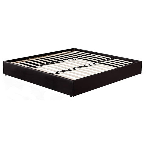 darrahopens Furniture > Bedroom PU Leather King Bed Ensemble Frame