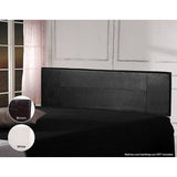darrahopens Furniture > Bedroom PU Leather King Bed Headboard Bedhead - Black