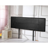 darrahopens Furniture > Bedroom PU Leather King Bed Headboard Bedhead - Black