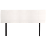 darrahopens Furniture > Bedroom PU Leather King Bed Headboard Bedhead - White