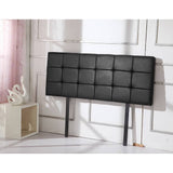 darrahopens Furniture > Bedroom PU Leather Queen Bed Deluxe Headboard Bedhead - Black