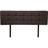 darrahopens Furniture > Bedroom PU Leather Queen Bed Deluxe Headboard Bedhead - Brown