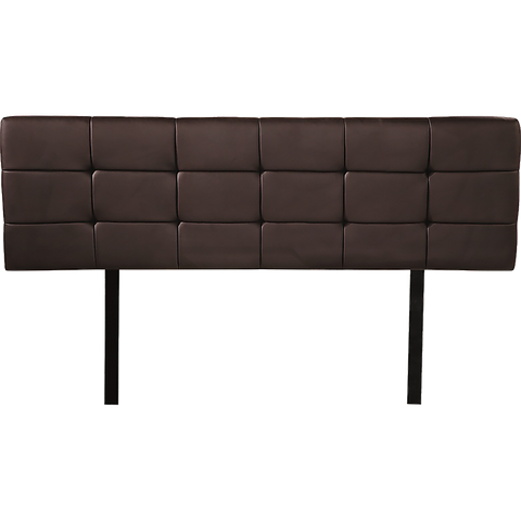 darrahopens Furniture > Bedroom PU Leather Queen Bed Deluxe Headboard Bedhead - Brown