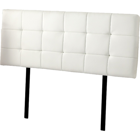 darrahopens Furniture > Bedroom PU Leather Queen Bed Deluxe Headboard Bedhead - White