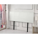 darrahopens Furniture > Bedroom PU Leather Queen Bed Headboard Bedhead - White