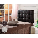 darrahopens Furniture > Bedroom PU Leather Single Bed Deluxe Headboard Bedhead - Black
