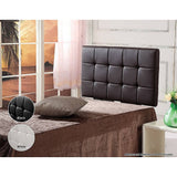 darrahopens Furniture > Bedroom PU Leather Single Bed Deluxe Headboard Bedhead - Brown