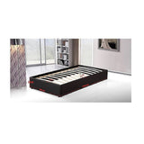 darrahopens Furniture > Bedroom PU Leather Single Bed Ensemble Frame