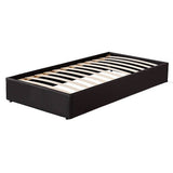darrahopens Furniture > Bedroom PU Leather Single Bed Ensemble Frame