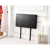 darrahopens Furniture > Bedroom PU Leather Single Bed Headboard Bedhead - Black