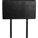 darrahopens Furniture > Bedroom PU Leather Single Bed Headboard Bedhead - Black