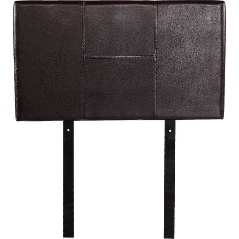 darrahopens Furniture > Bedroom PU Leather Single Bed Headboard Bedhead - Brown