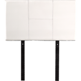 darrahopens Furniture > Bedroom PU Leather Single Bed Headboard Bedhead - White