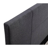 darrahopens Furniture > Bedroom Queen Linen Fabric Bed Frame Grey