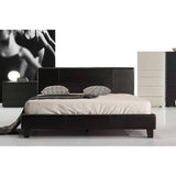 darrahopens Furniture > Bedroom Queen PU Leather Bed Frame Black