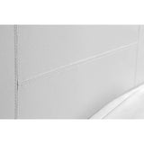 darrahopens Furniture > Bedroom Queen PU Leather Bed Frame White
