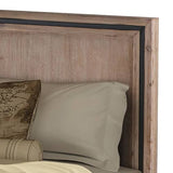 darrahopens Furniture > Bedroom Queen Size Silver Brush Bed Frame in Acacia Wood Construction